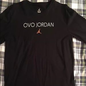OVO X Jordan Long Sleeve Tee (Black)